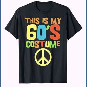 🎃 60s T-Shirt Costume/Theme Party Wear dark gray size XL  NWOT